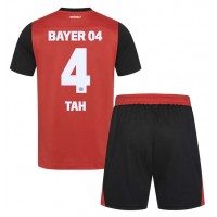 Echipament fotbal Bayer Leverkusen Jonathan Tah #4 Tricou Acasa 2024-25 pentru copii maneca scurta (+ Pantaloni scurti)